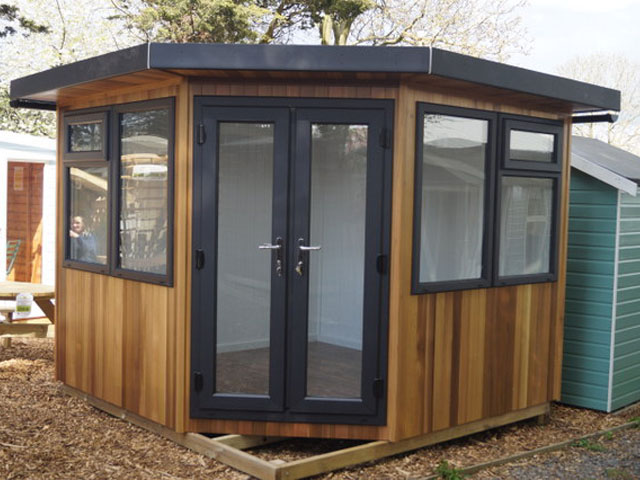 Room with a View 'The Huntington' Corner Garden Room. Available from Taunton Sheds Room with a View 'The Huntington' Corner Garden Room. Available from Taunton Sheds