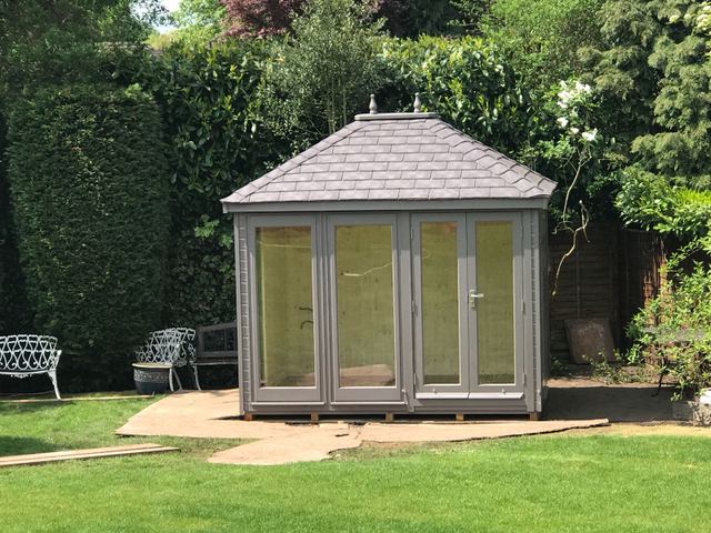Dukesbury Garden Room with EcoTiles. Available from Taunton Sheds Dukesbury Garden Room with EcoTiles. Available from Taunton Sheds