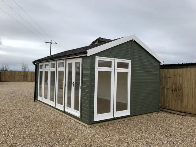 'The Walton' Garden Room. Available from Taunton Sheds